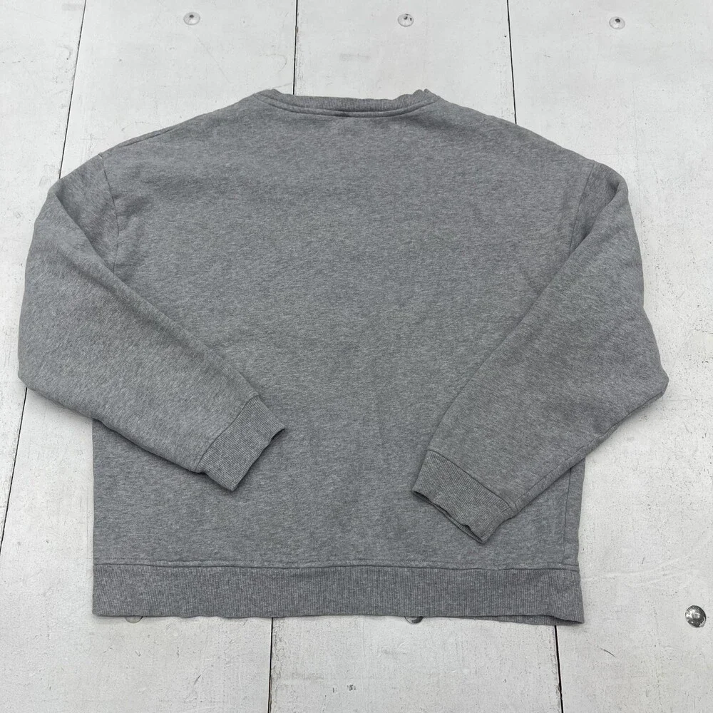 Kule Sweatshirt Womens Medium Gray Apres Ski Graphic Crewneck Organic Cotton - Picture 8 of 8